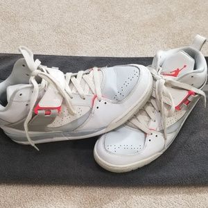 White Jordan shoes size 11.5 used